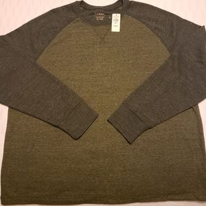LL Bean Mens Crew Neck Long Sleeve Shirt